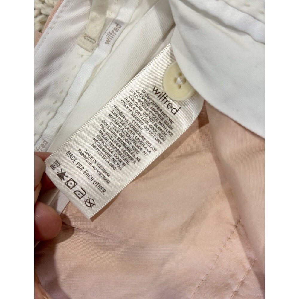 Aritzia Wilfred The Effortless Pant Women’s 0 Blush Pink High Rise Wide Leg - Picture 11 of 11